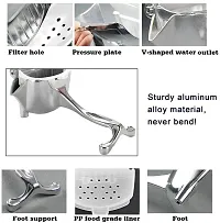 Small Hand Press Metal Lime Juicer Machine Aluminium Steel Manual Fruit Squeezer Citrus Orange Juicer Instant Heavy Duty Multipurpose-thumb2