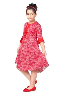 Red Floral Printed Dress-thumb1