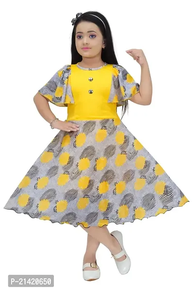 Classic Cotton Spandex Dress for Girls