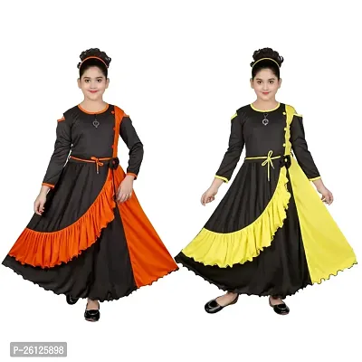 DESIGNER FROCK WITH EXTRA COMBO SET OF 2 FROCK  DRESSES