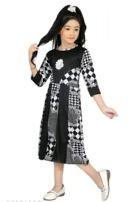 COMFY PRINTED WHITE FROCK FOR GIRLS-thumb2