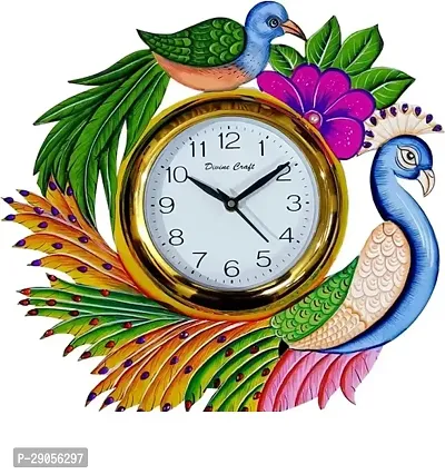 Silent Non-Ticking Wooden Wall Clock for Home Stylish Wall Clock for Home Living Room Bedroom Office Hall Kitchen PACK OF 1-thumb0