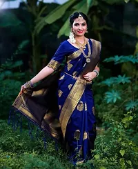 BEAUTIFUL RICH PALLU  JACQUARD WORK ON ALL OVER THE SAREE.-thumb1