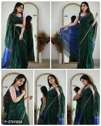 Beautiful Art Silk Saree With Blouse Piece For Women-thumb5