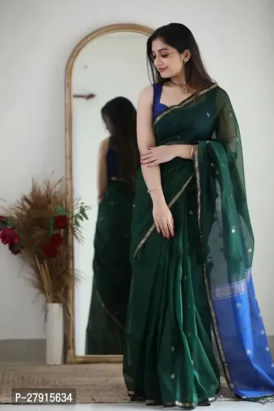 Beautiful Art Silk Saree With Blouse Piece For Women-thumb2