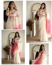 Beautiful Art Silk Saree With Blouse Piece For Women-thumb1