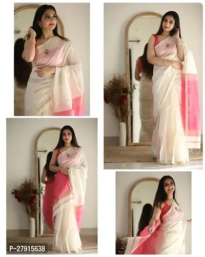 Beautiful Art Silk Saree With Blouse Piece For Women-thumb2