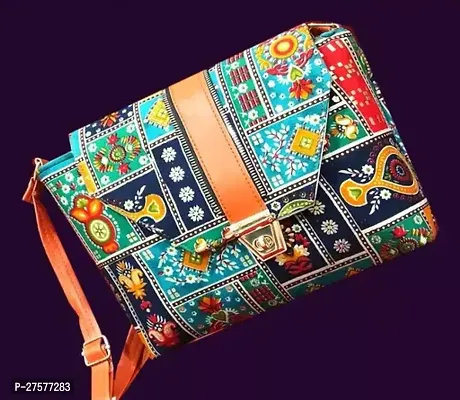 Stylish Multicoloured Canvas Sling Bags For Women