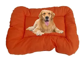 Luxurious Deluxe Washable Velvet Suede Sofa D- Shape Dog Cat Pet Puppy Soft Comfortable Simple Mountain Sofas  Chair 4 in 1Reversible Combo Bone Pillow+ Bed X-Small (LxWxH-55x40x14Cm)-thumb1