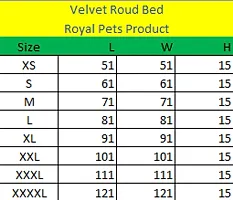 Luxurious Deluxe Washable Velvet Suede Sofa Round Shape Dog  Pet Bed Soft Comfortable Sofas  Chair 4 in 1Reversible XXXL LxWxH 111x111x15Cm-thumb2