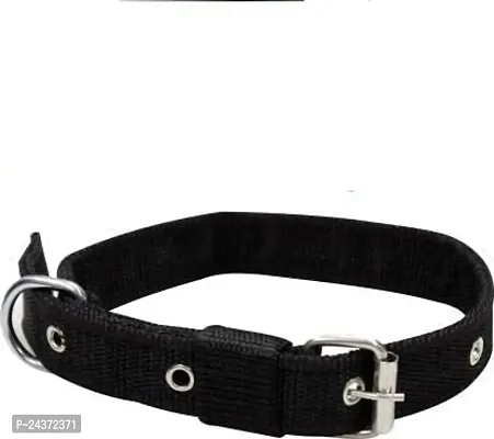 Nylon Dog collar Belt Dog Neck fit to 15 Size 21 to Medium to large adjustable Black-thumb0