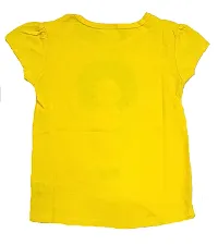 Mudgal India Creations Girls Cotton T-Shirt (Pack of 2 Nos) (10-11 Years, Yellow/Green)-thumb2