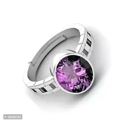 Premium Purple Brass Rings With Stone For Men