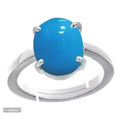 Premium Blue Brass Rings With Stone For Men