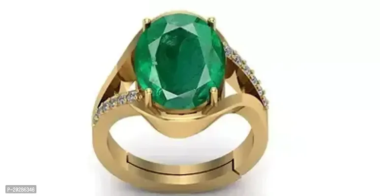 Premium Green Brass Rings With Stone For Men