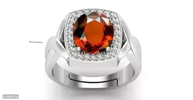Premium Orange Brass Rings With Stone For Men-thumb0