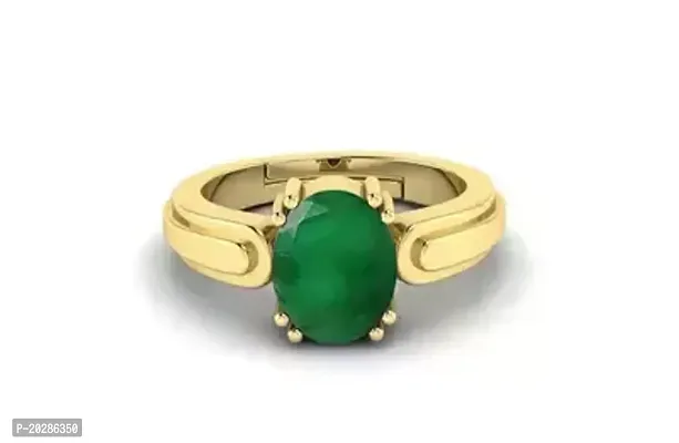 Premium Green Brass Rings With Stone For Men-thumb0
