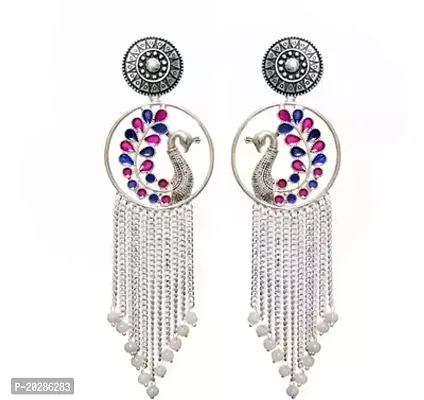 Multicoloured Alloy  Jhumkas Earrings For Women