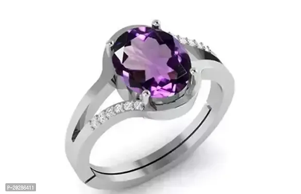 Premium Purple Brass Rings With Stone For Men-thumb0