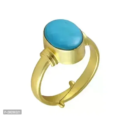 Premium Blue Brass Rings With Stone For Men