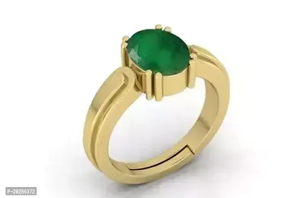 Premium Green Brass Rings With Stone For Men
