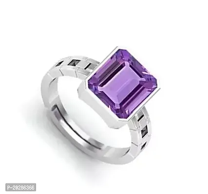 Premium Purple Brass Rings With Stone For Men