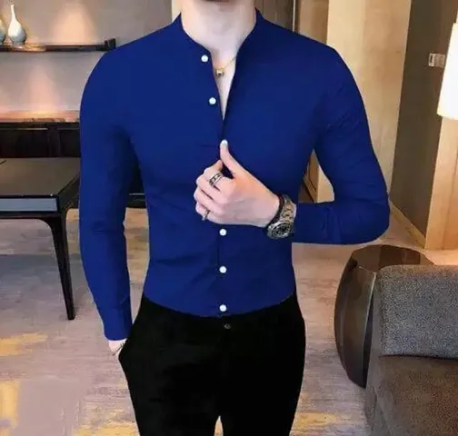 Stylish Solid Long Sleeve Shirts for Men