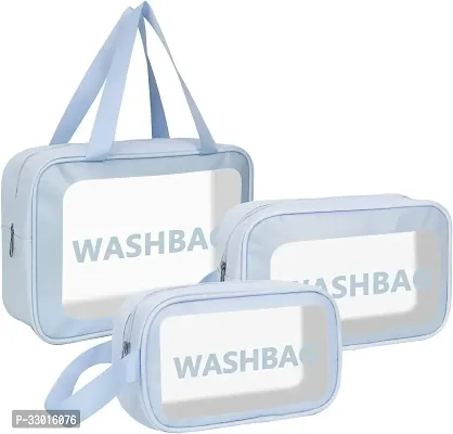 Cosmetic Pouch Blue pack of 3-thumb0