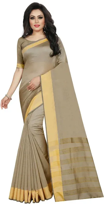 Stylish Silk Bollywood Saree with Blouse piece For Women Pack Of 1