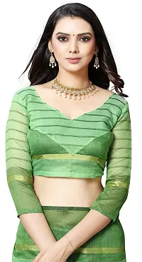 Stylish Fancy Cotton Silk Saree With Blouse Piece For Women Pack Of 1-thumb3