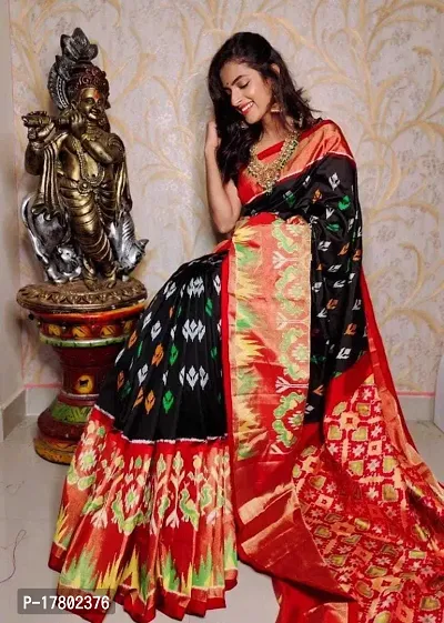 Women Stylish Crepe Printed Saree with Blouse piece-thumb0