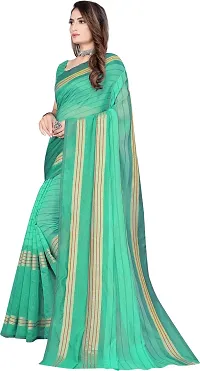 Stylish Fancy Cotton Silk Saree With Blouse Piece For Women Pack Of 1-thumb1