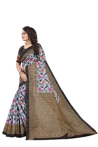 Elegant Art Silk Printed Women Saree with Blouse piece-thumb2