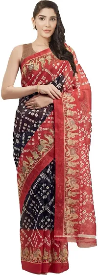 Elegant Art Silk Saree with Blouse piece 