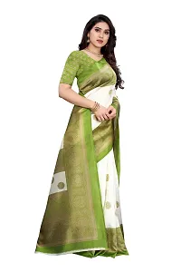 Elegant Art Silk Jacquard Women Saree with Blouse piece-thumb2