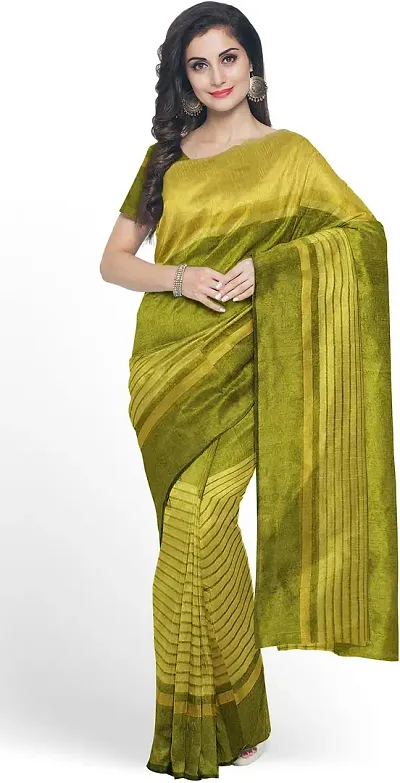 Stylish Fancy Silk Daily Wear Saree With Blouse Piece For Women