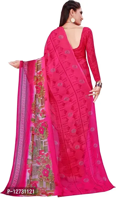 Stylish Fancy Georgette Saree With Blouse Piece For Women Pack Of 1-thumb5