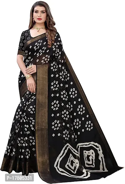 Women Stylish Cotton Silk Printed Saree with Blouse piece