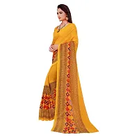 Elegant Georgette Printed Women Saree with Blouse piece-thumb3