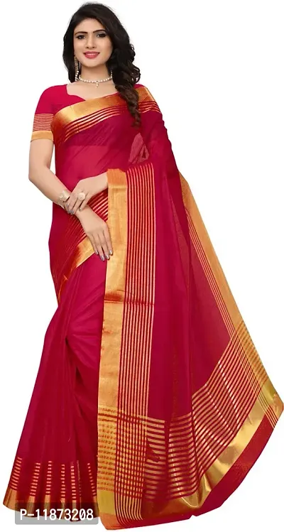 Stylish Fancy Cotton Silk Saree With Blouse Piece Combo For Women Pack Of 2-thumb5