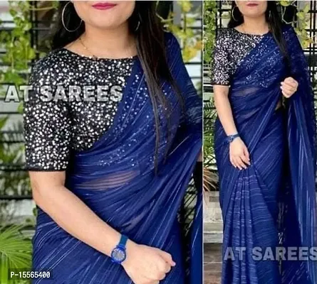 Stylish Fancy Art Silk Saree With Blouse Piece For Women