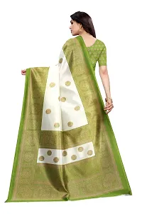 Elegant Art Silk Jacquard Women Saree with Blouse piece-thumb3