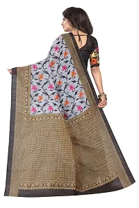 Elegant Art Silk Printed Women Saree with Blouse piece-thumb3