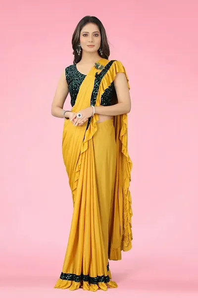 On Trend Polyester Sarees With Blouse Piece