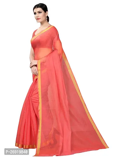 Elegant Art Silk Solid Women Saree with Blouse piece-thumb2