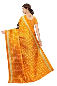 Elegant Art Silk Checked Women Saree with Blouse piece-thumb3