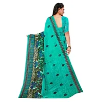 Elegant Georgette Printed Women Saree with Blouse piece-thumb2