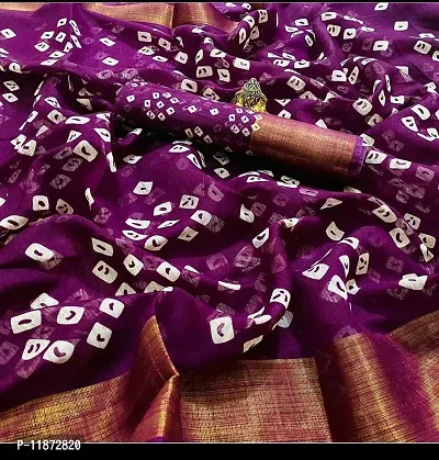 Stylish Fancy Art Silk Saree With Blouse Piece For Women Pack Of 1-thumb0