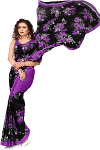 Stylish Fancy Georgette Saree With Blouse Piece For Women Pack Of 1-thumb4