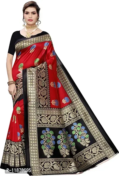 Stylish Fancy Cotton Silk Saree With Blouse Piece For Women Pack Of 1-thumb0